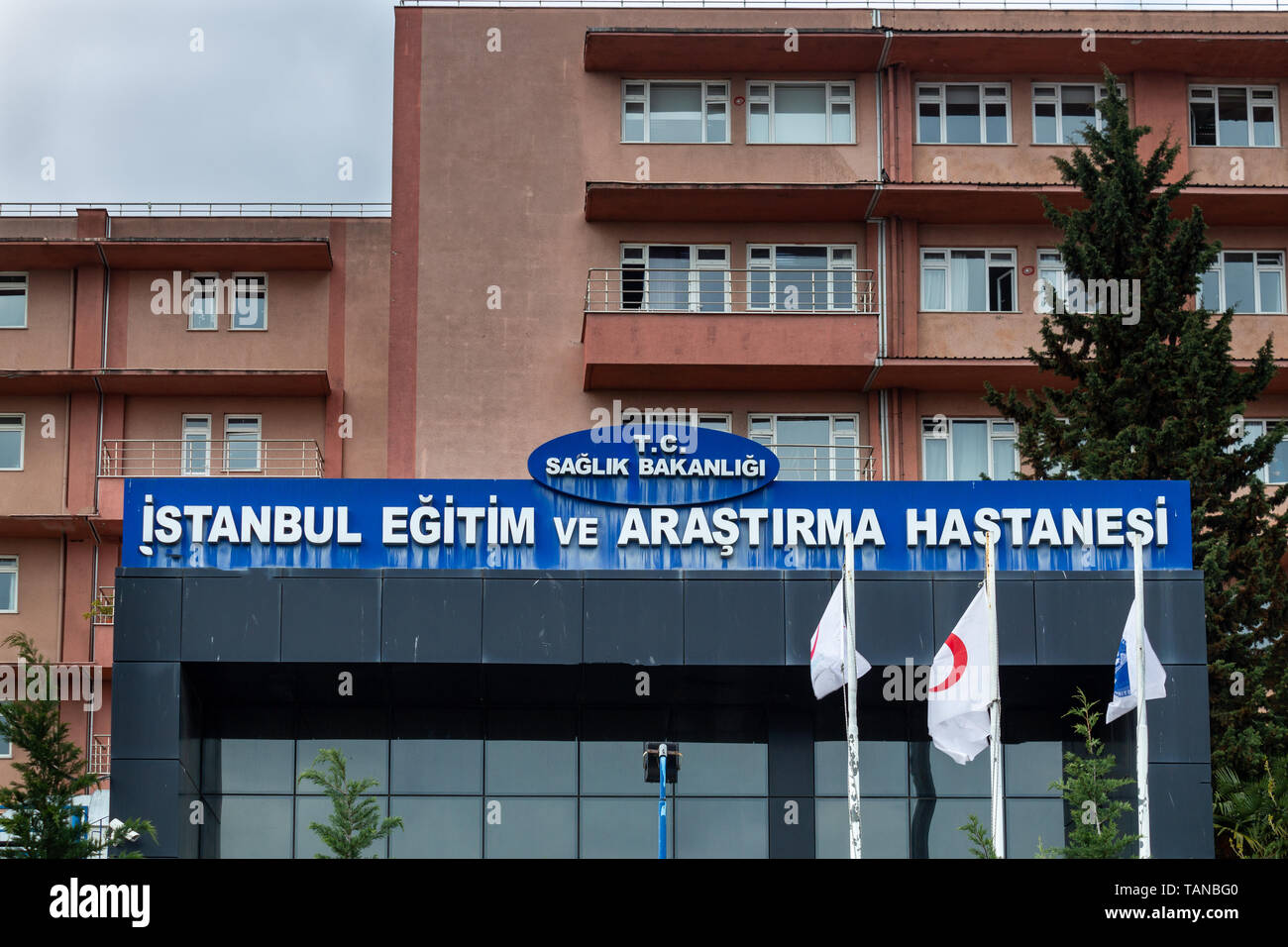 Samatya, Fatih, Istanbul / Turchia - 21 Marzo 2019: Istanbul Samatya Ospedale vista esterna Foto Stock