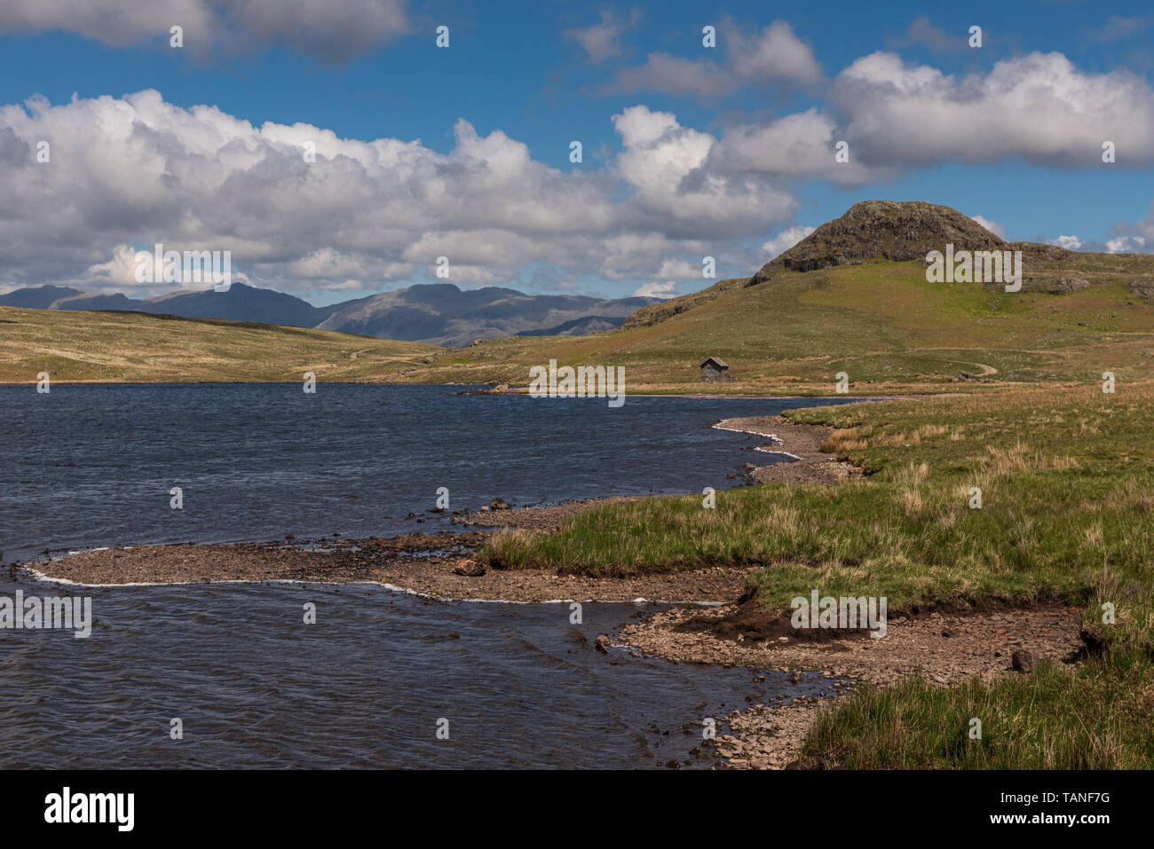 Devoke Acqua su Birker cadde in Cumbria occidentale Foto Stock