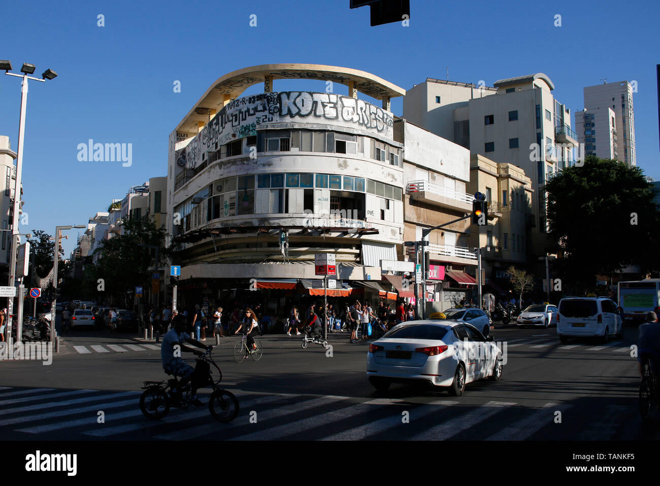 Strassenszene, Allenby Street, Magen David Square, Tel Aviv, Israele (nur fuer redaktionelle Verwendung. Keine Werbung. Referenzdatenbank: http://www.3 Foto Stock