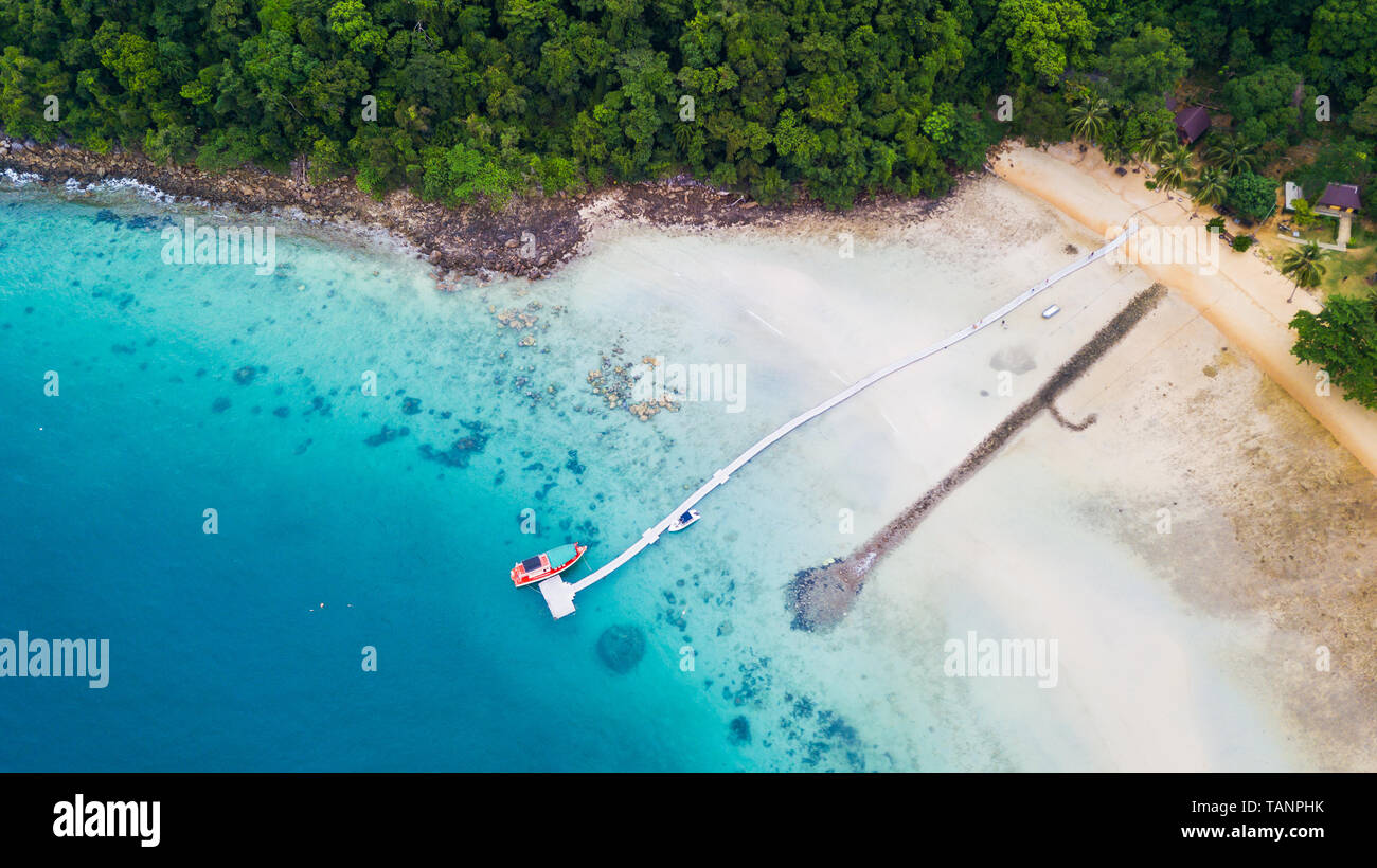 Koh Rang in Mu Koh Chang National Park, Trat, Thaialnd: popolari luoghi che i turisti piace fare immersioni, guardare i pesci e coralli subacqueo. Foto Stock