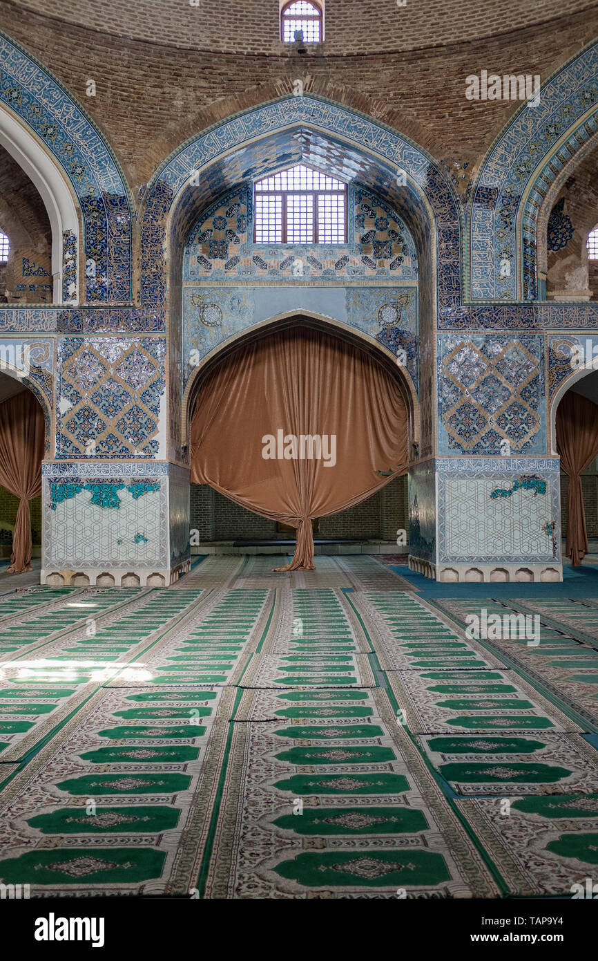 La Moschea Blu, Tabriz, Est l'Azerbaigian, la Repubblica islamica dell Iran Foto Stock