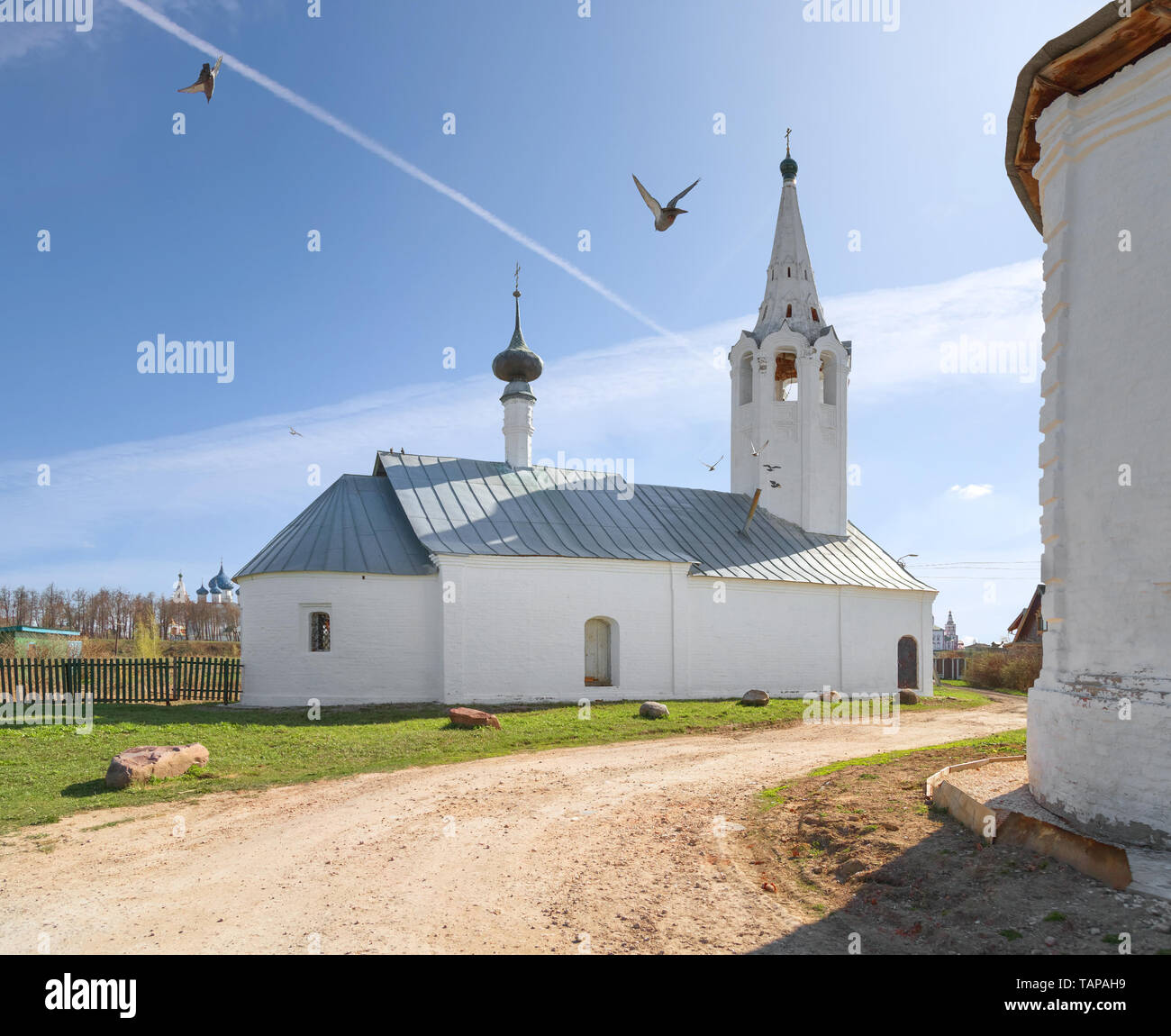 Chiesa della Natività di San Giovanni Battista. Suzdal e Vladimir regione, Russia Foto Stock