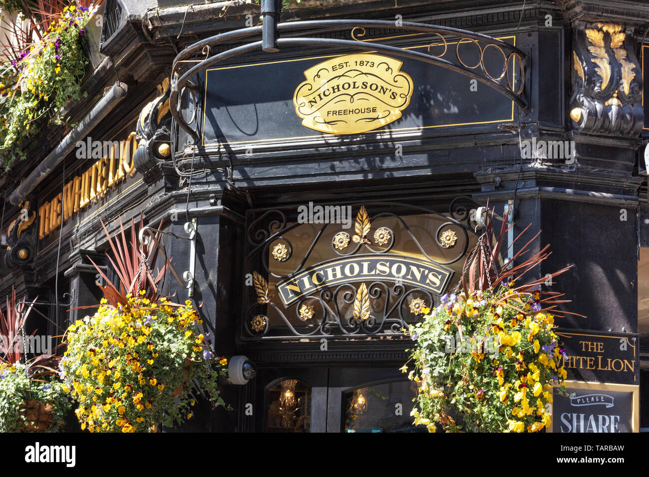 London, Regno Unito - 14 Maggio 2019: tipico pub inglese a Covent Garden District . Foto Stock