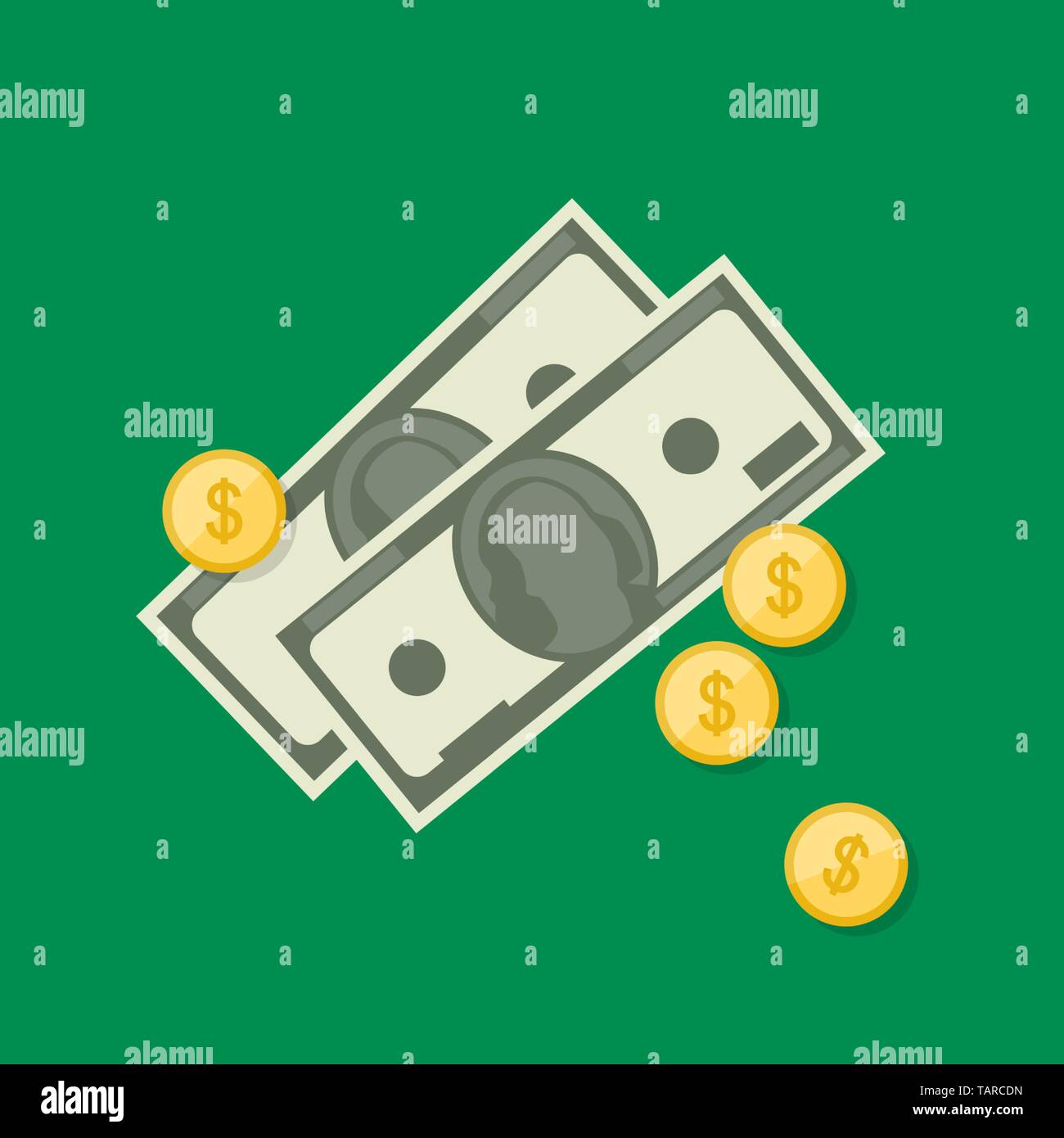 Il contesto finanziario con il denaro Illustrazione Vettoriale