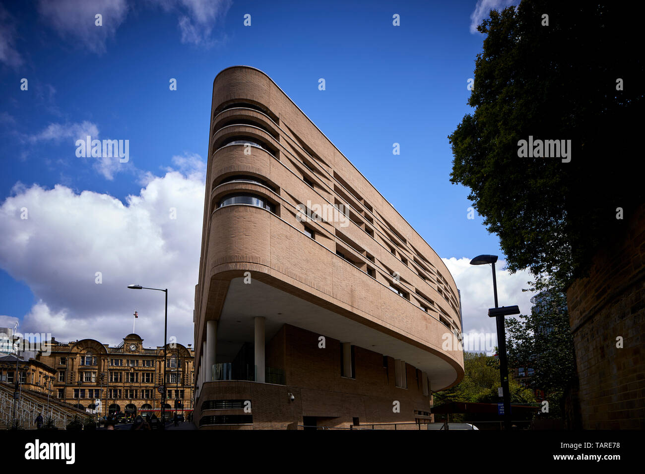 Scuola indipendente Chetham della Scuola di Musica di Manchester, Stoller Hall concert hall progettata da Stevenson Bell Foto Stock