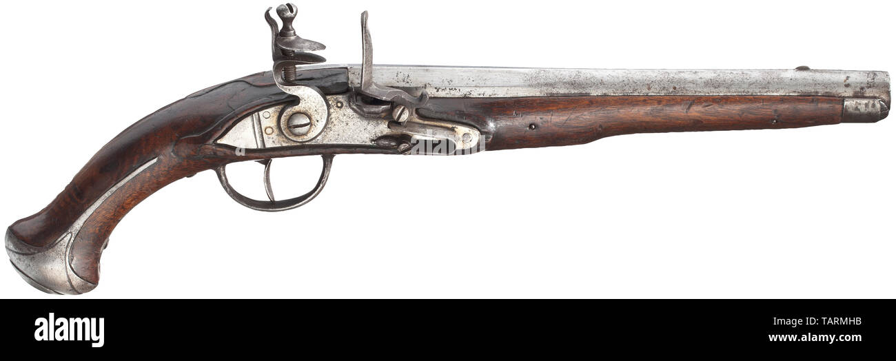 Piccole armi, pistole, cavalleria flintlock pistol M 1770, calibro 18,5 mm, Austria, Editorial-Use-solo Foto Stock