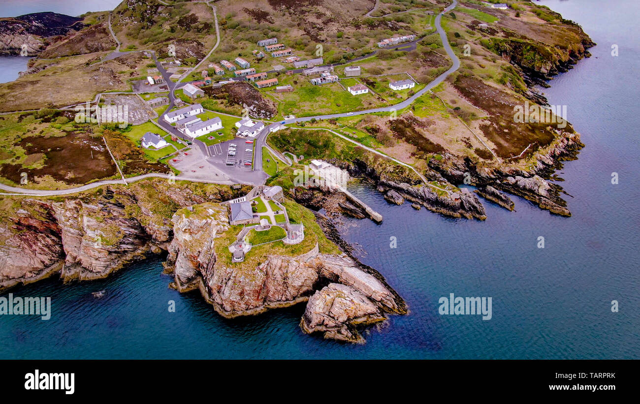 Bella testa Dunree in Irlanda dal di sopra - Fotografia di viaggio Foto Stock