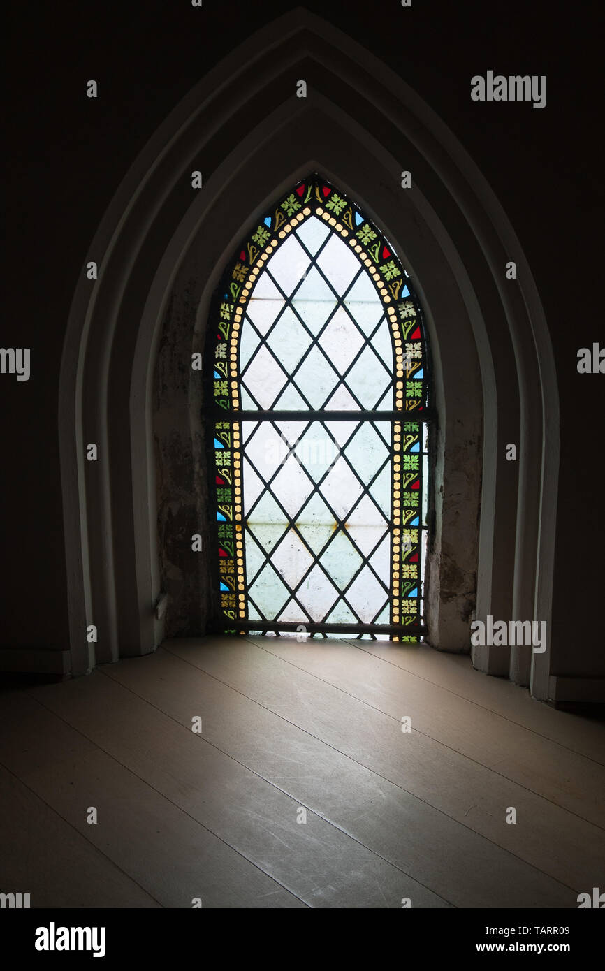 Cupola di convertito cappella medievale Foto Stock