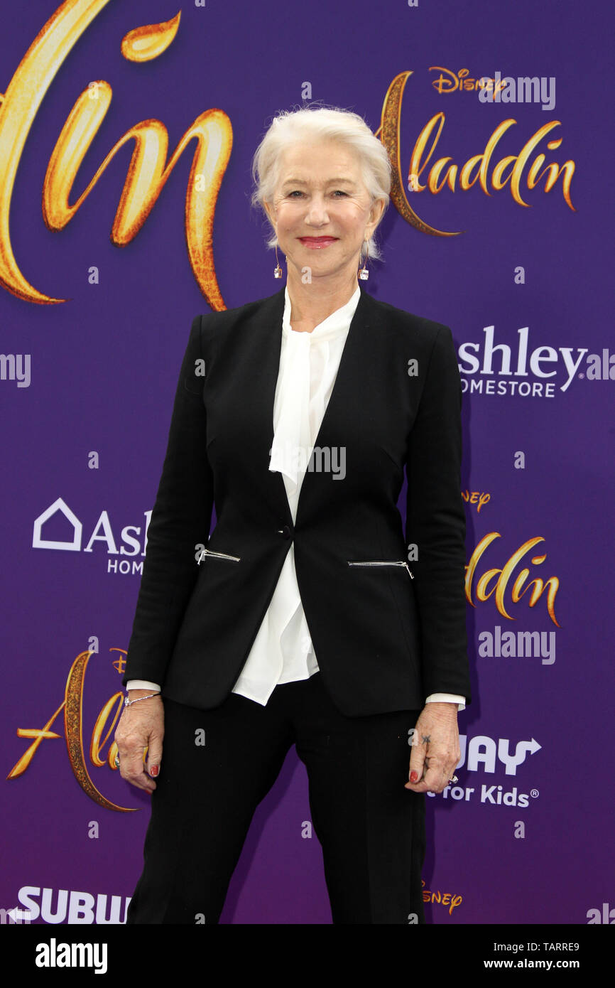 21 maggio 2019 - Los Angeles, CA, Stati Uniti d'America - LOS ANGELES - 21 Maggio: Helen Mirren al ''Aladdin'' Premiere al El Capitan theater il 21 maggio 2019 a Los Angeles, CA (credito Immagine: © Kay Blake/ZUMA filo) Foto Stock