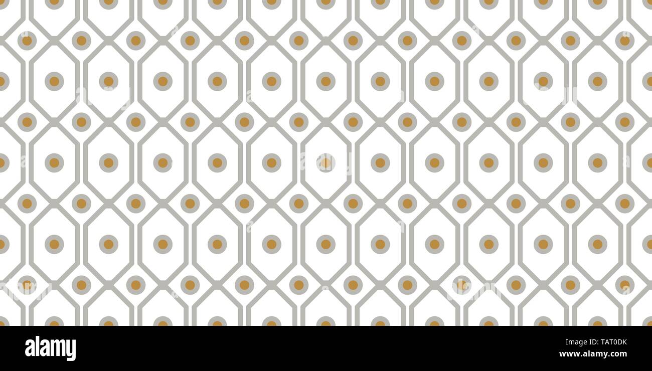 Disegno geometrico con complesse forme di griglia perfetta ripetere lo sfondo. Illustrazione Vettoriale