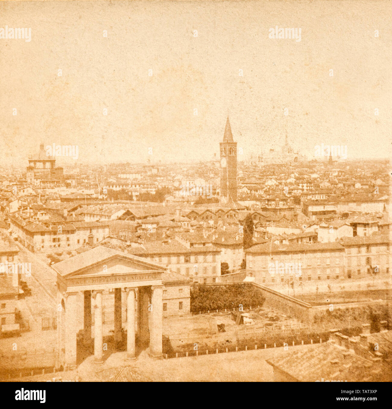 Dettaglio di 'Porta Ticinese', Milano, all'inizio del 1900 Foto Stock
