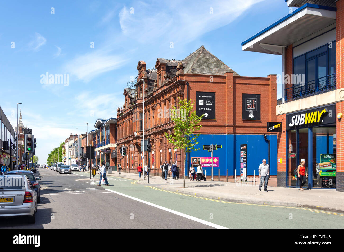High Street, West Bromwich, West Midlands, England, Regno Unito Foto Stock