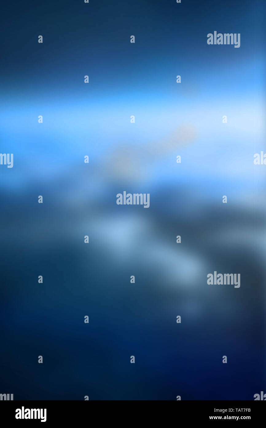 Immagine di sfondo nuvole al di fuori della messa a fuoco. Foto Stock