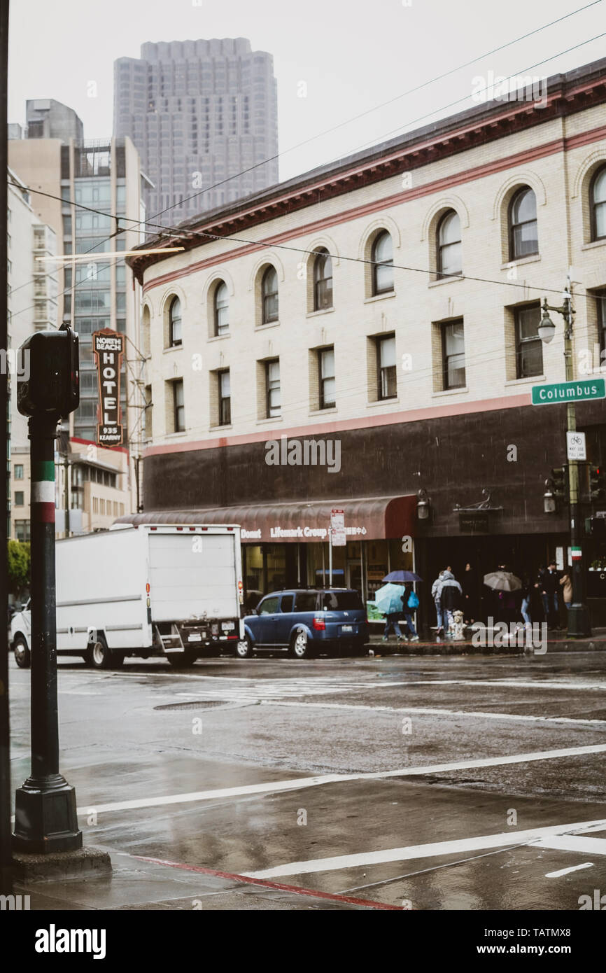 North Beach Hotel di San Francisco, California Foto Stock