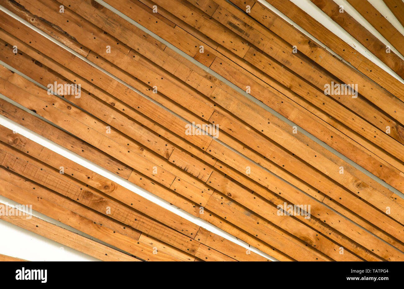 In stile vintage legno sfondo a parete Foto Stock