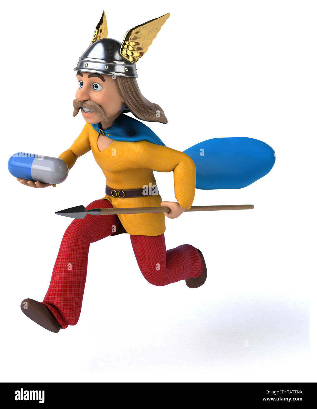 Divertimento gaulois - 3D illustrazione Foto Stock