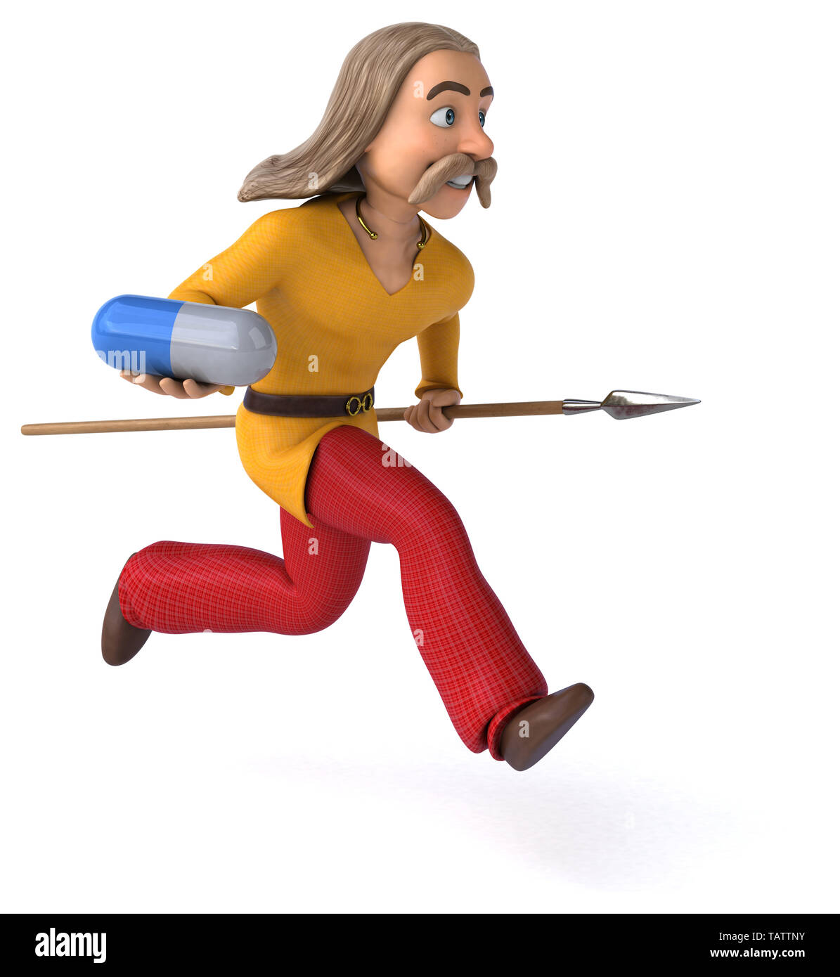 Divertimento gaulois - 3D illustrazione Foto Stock