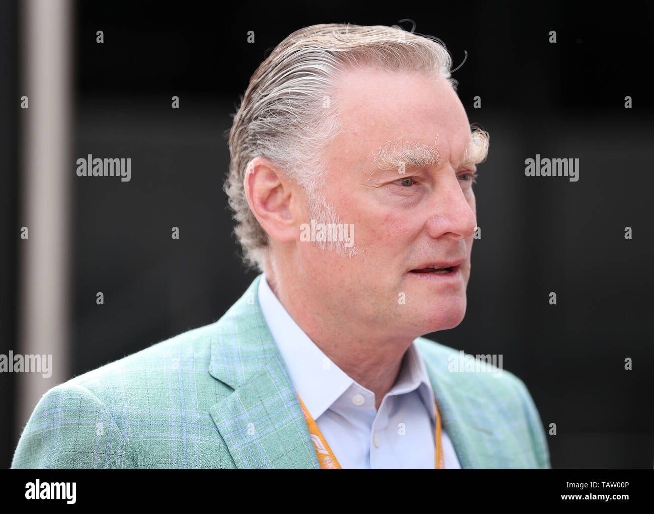 Il direttore commerciale di Liberty Media Sean Bratches durante la terza prova al Circuit de Monte Carlo, Monaco. PREMERE ASSOCIAZIONE foto. Data immagine: Sabato 25 maggio 2019. Vedere PA storia AUTO Monaco. Il credito fotografico dovrebbe essere: David Davies/PA Wire. Foto Stock