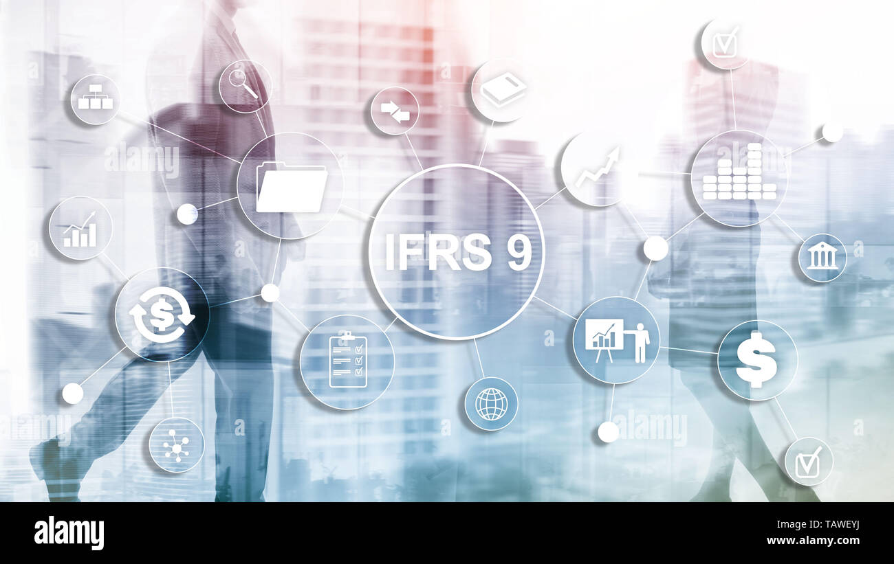 IFRS International Financial Reporting Standard regolamento quadro. Foto Stock