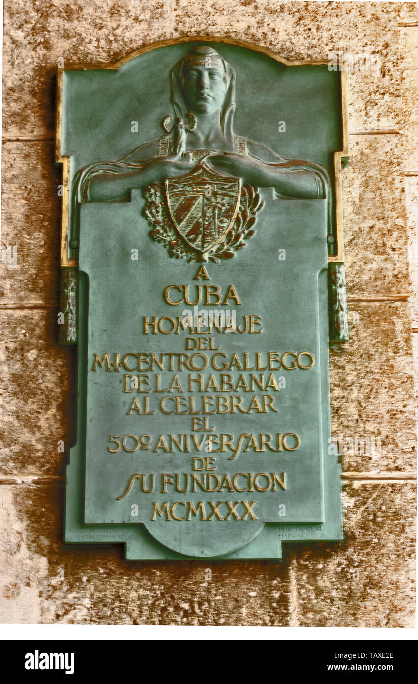 Maggio 2007. L'Avana. Cuba. Il segno del Gran Teatro de L Avana. Home per il cubano National Ballet, Foto Stock