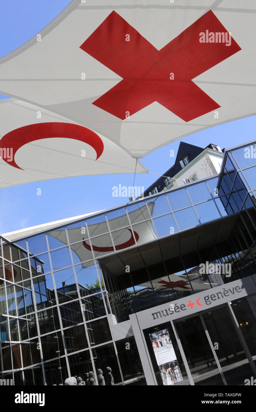 Musée international de la Croix-Rouge et du Croissant-Rouge. CICR. Siège. Genève. Suisse. Foto Stock