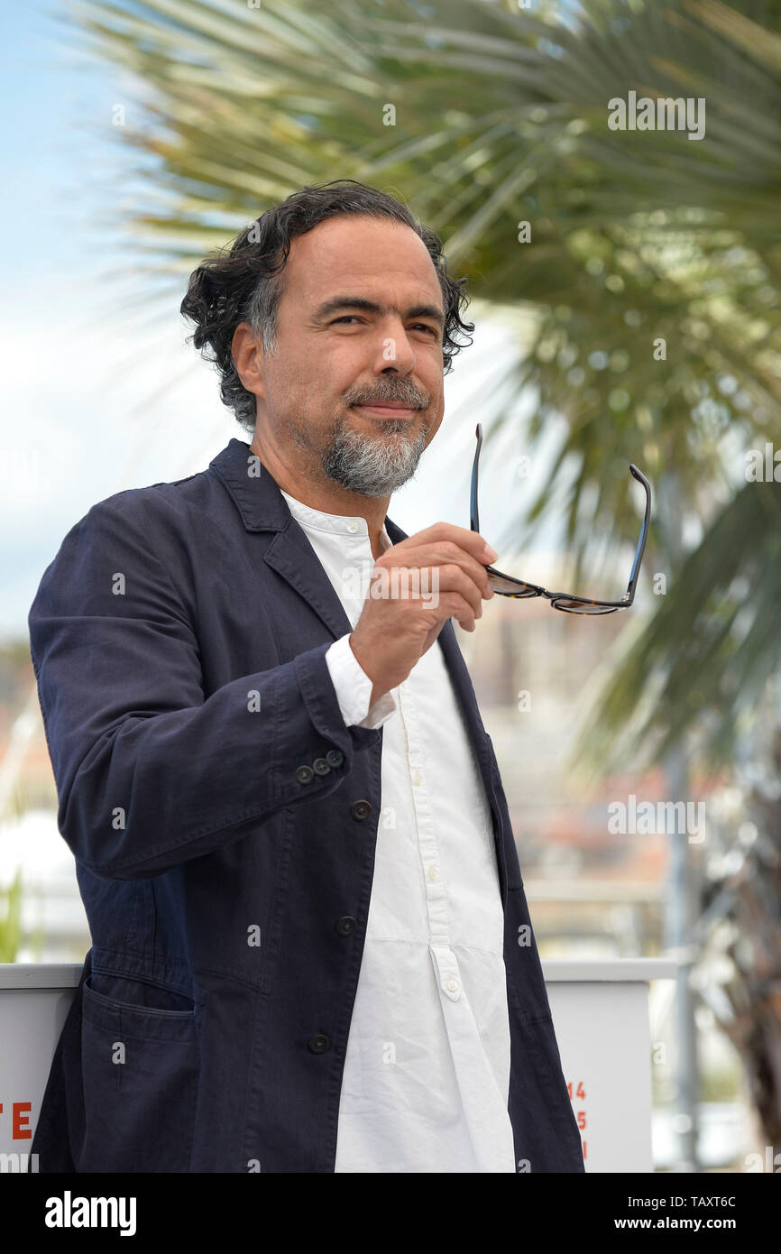 72esima edizione del Festival del Cinema di Cannes. La giuria ufficiale membri in posa durante un photocall: Alejandro Gonzalez Inarritu, presidente della giuria, il 14 maggio Foto Stock