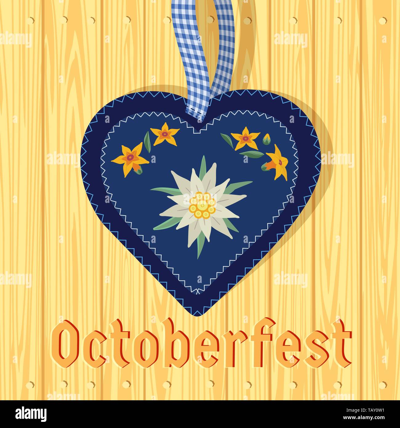 Edelweisse alpina nel cartone animato vettore cardiaco. Illustrazione Vettoriale