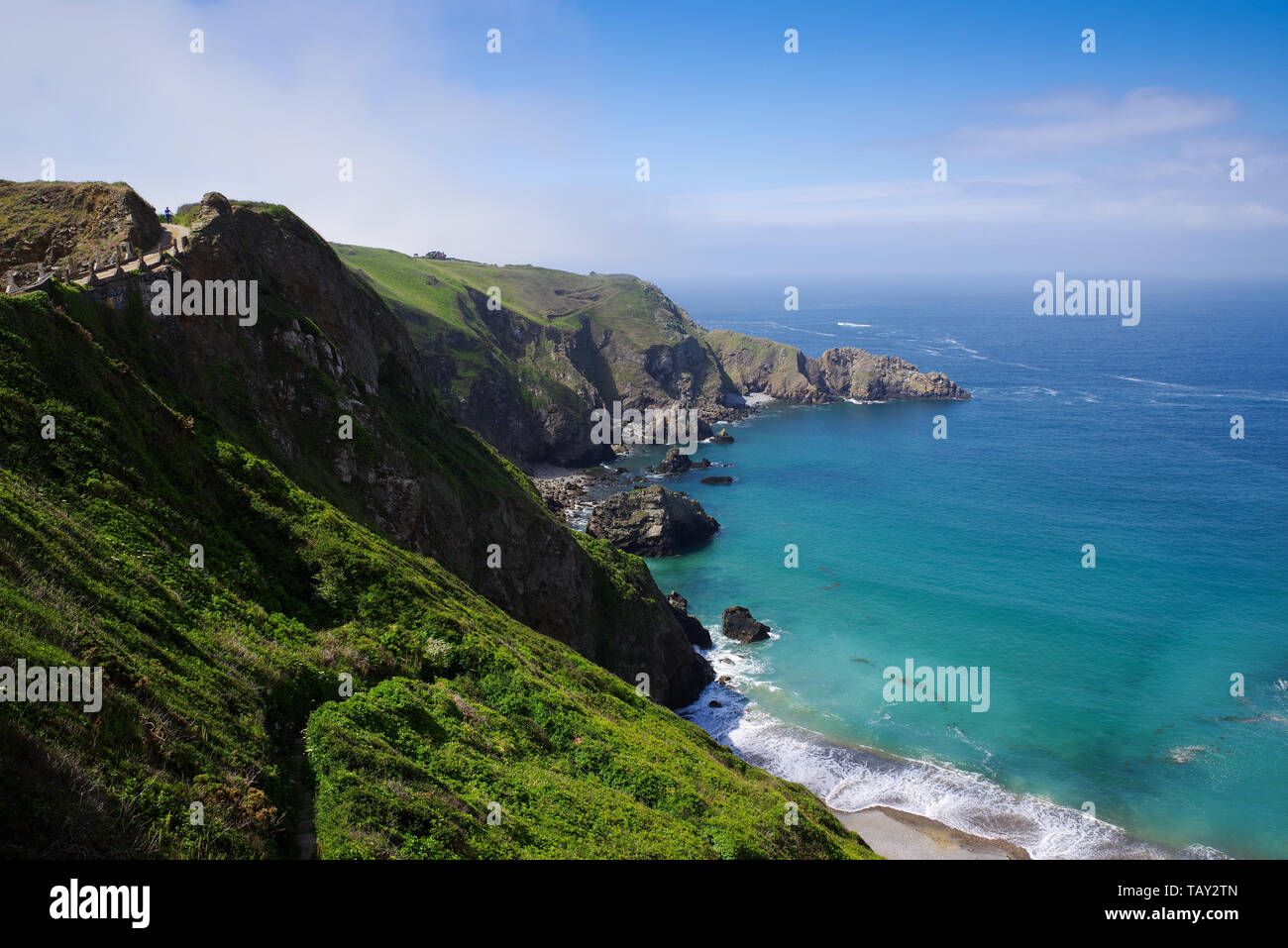 La grande spiaggia di Greve su Sark - Isole del Canale Foto Stock