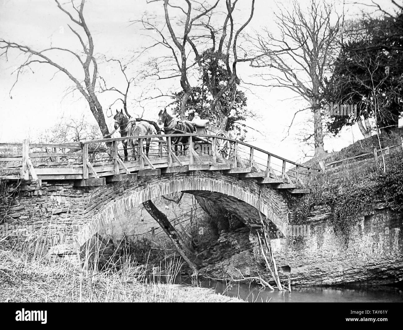 Ponte di prua vicino a Ludlow Foto Stock