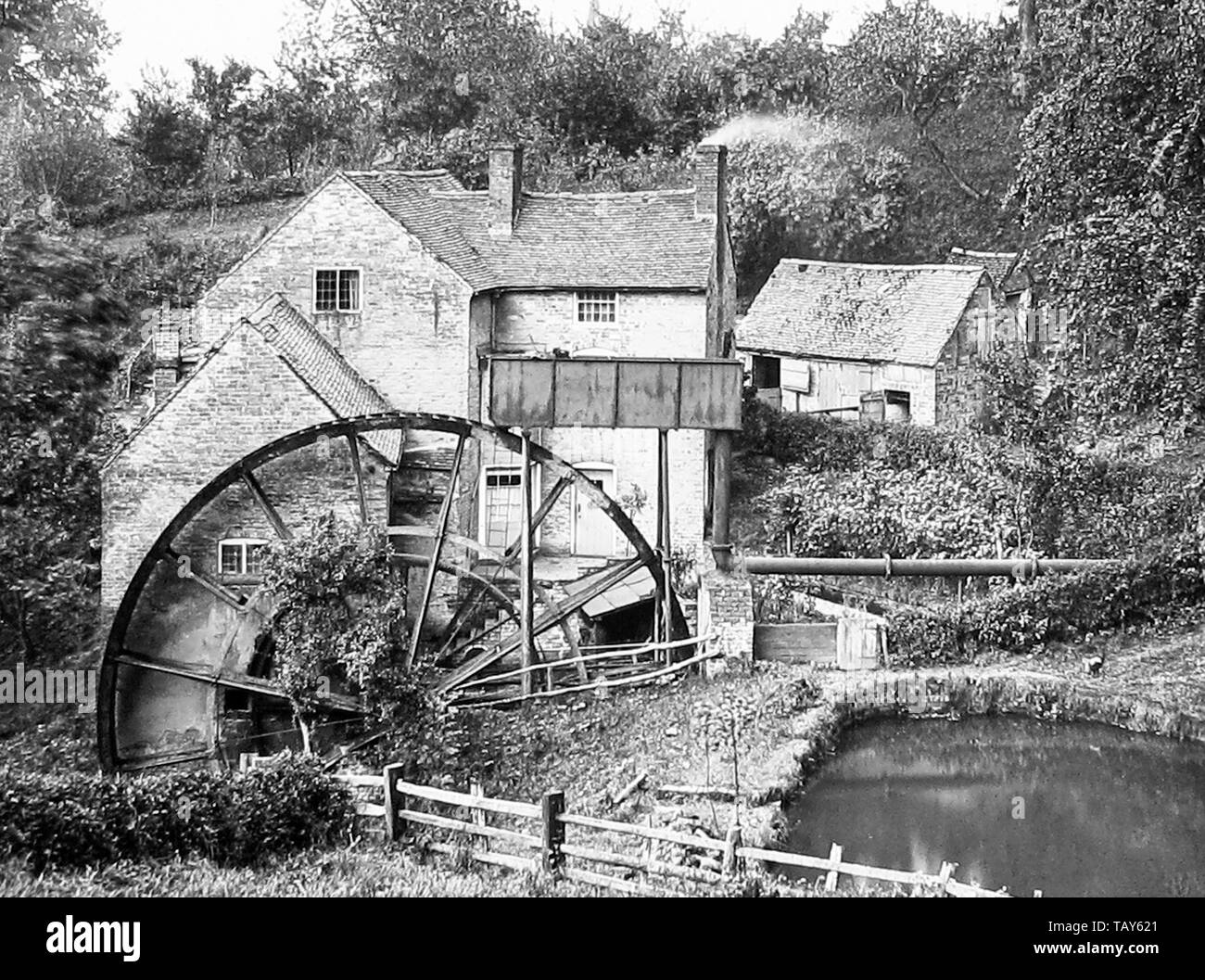 Vecchio Mulino a Bridgnorth Foto Stock