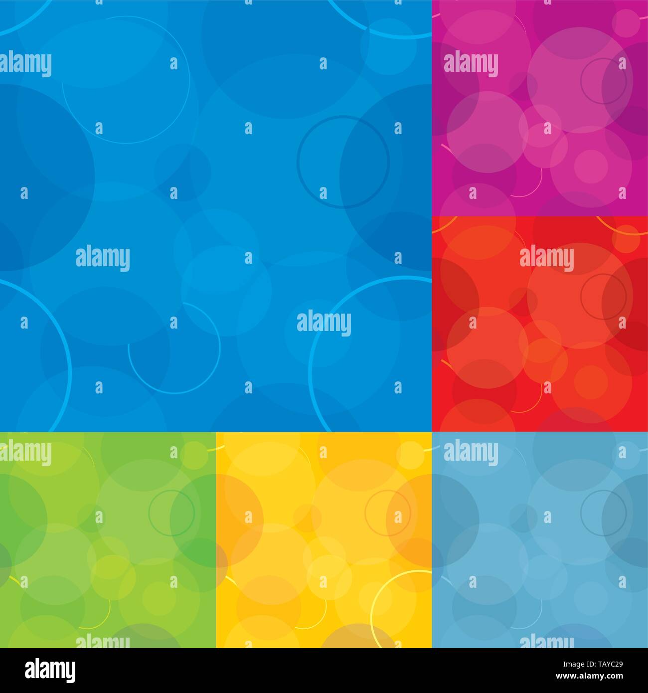 Cerchio senza giunture sfondo in diversi colori. Illustrazione Vettoriale