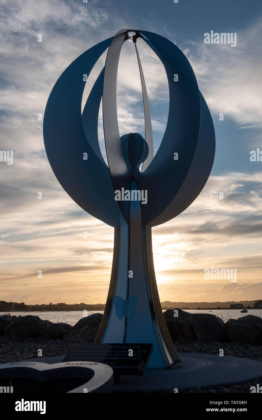 "C'huan Aingeal' o Angelo Harbour si trova in Ardcavan, opposta il Riverbank House Hotel in Co Wexford, Irlanda. Foto Stock