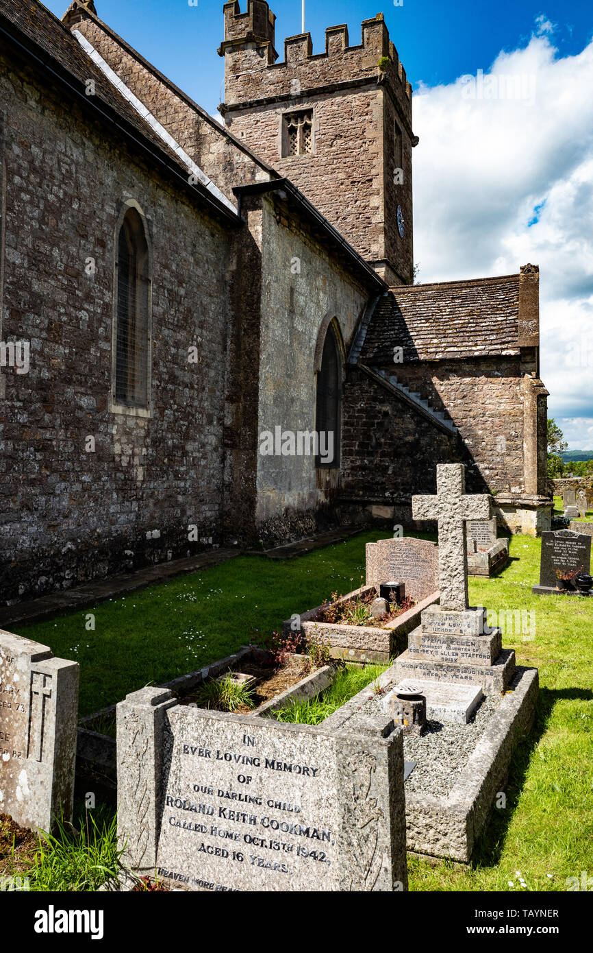 Chiesa di Santo Stefano e St Tathan, Caerwent, Galles Foto Stock