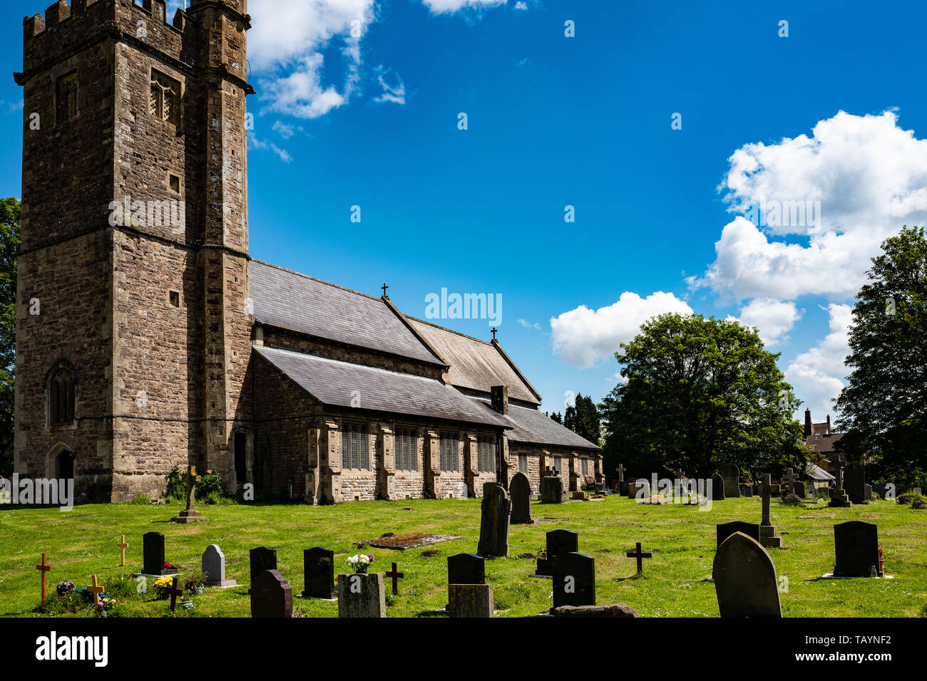 Chiesa di Santo Stefano e St Tathan, Caerwent, Galles Foto Stock