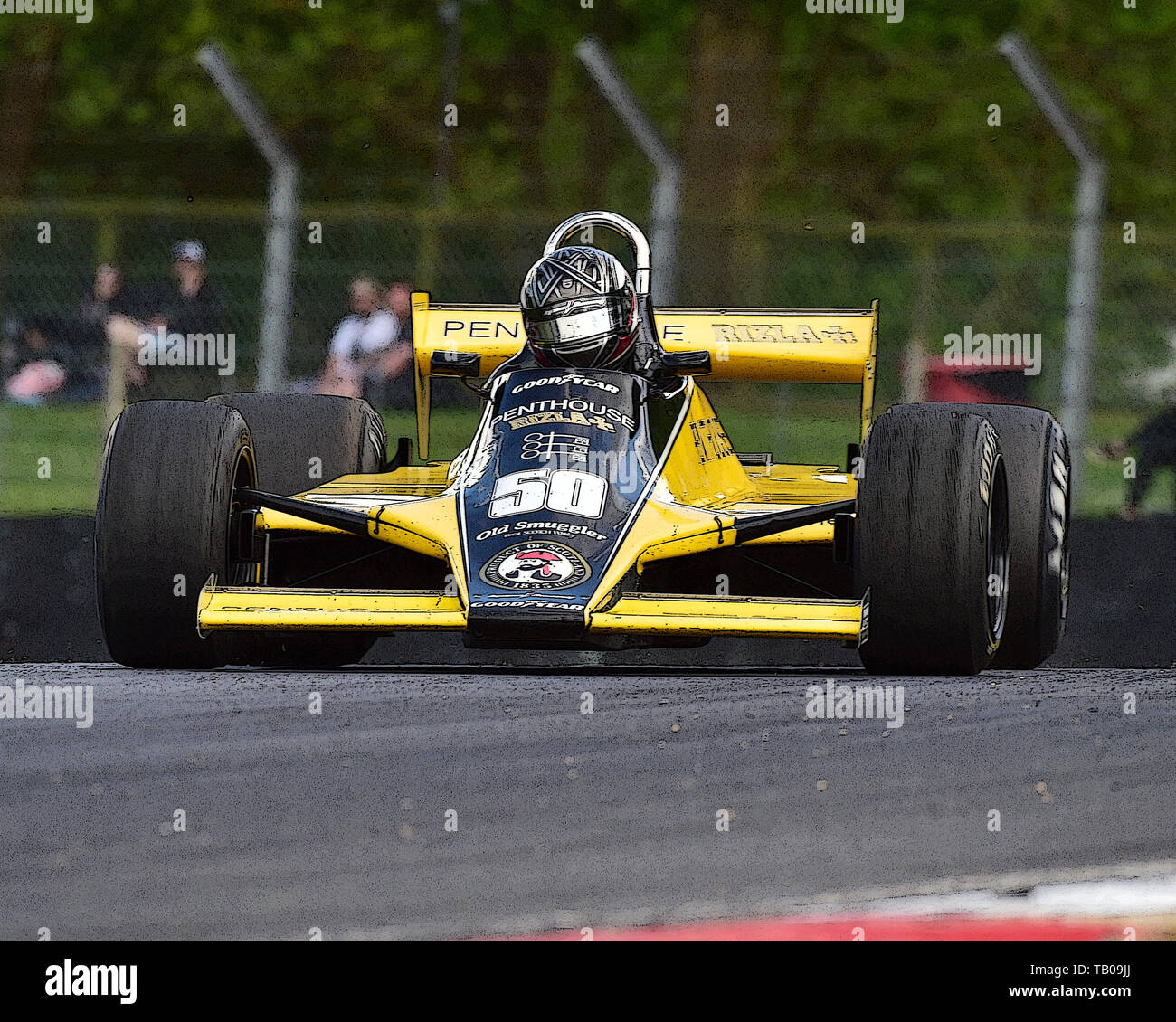 Michael Lyons, Williams FW07B, Maestri FIA Historic Formula One Championship, Maestri storica festa, Brands Hatch, maggio 2019. Brands Hatch, classic Foto Stock