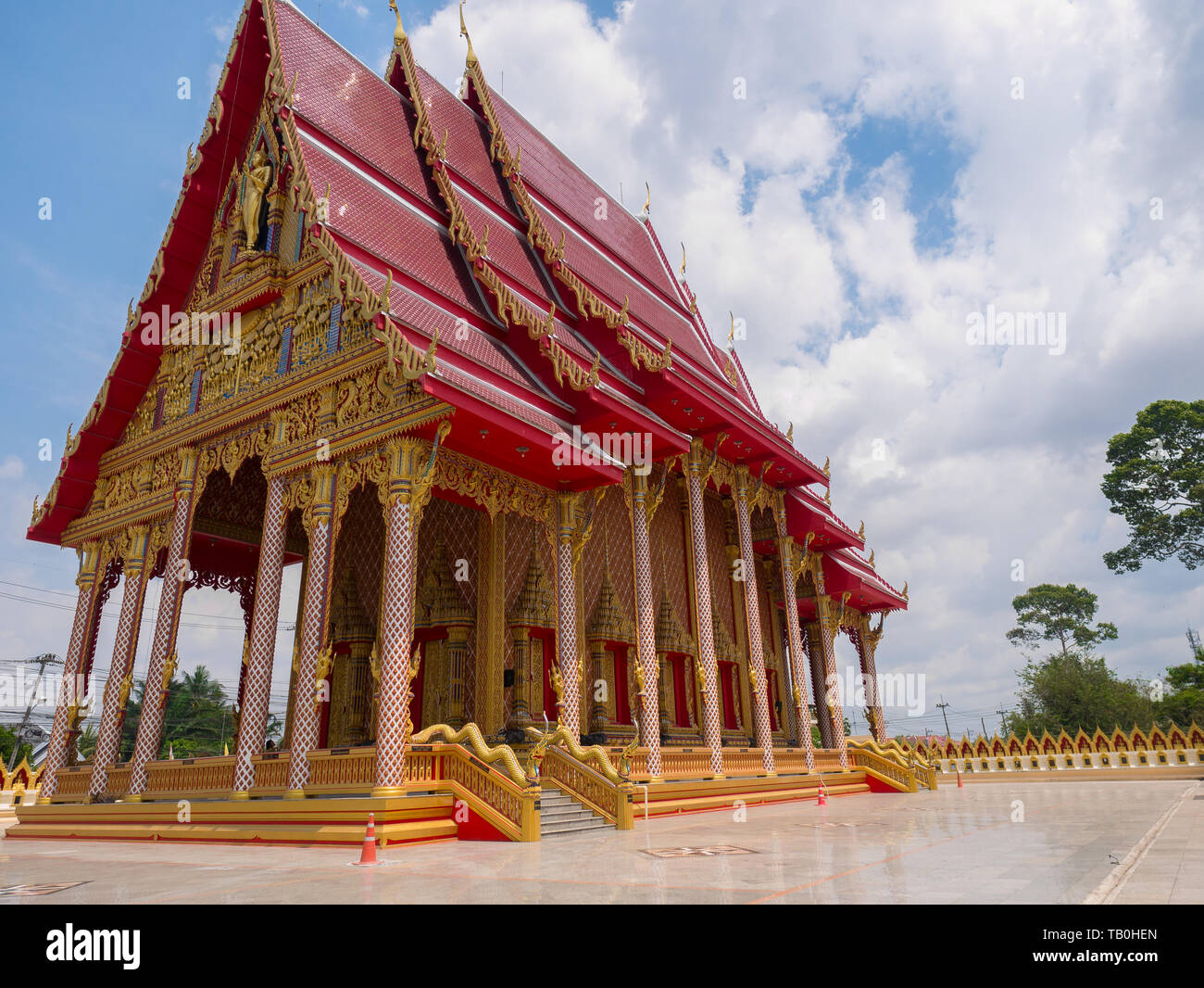Huay Wat Yai tempio in Thailandia nei pressi di Pattaya. Foto Stock