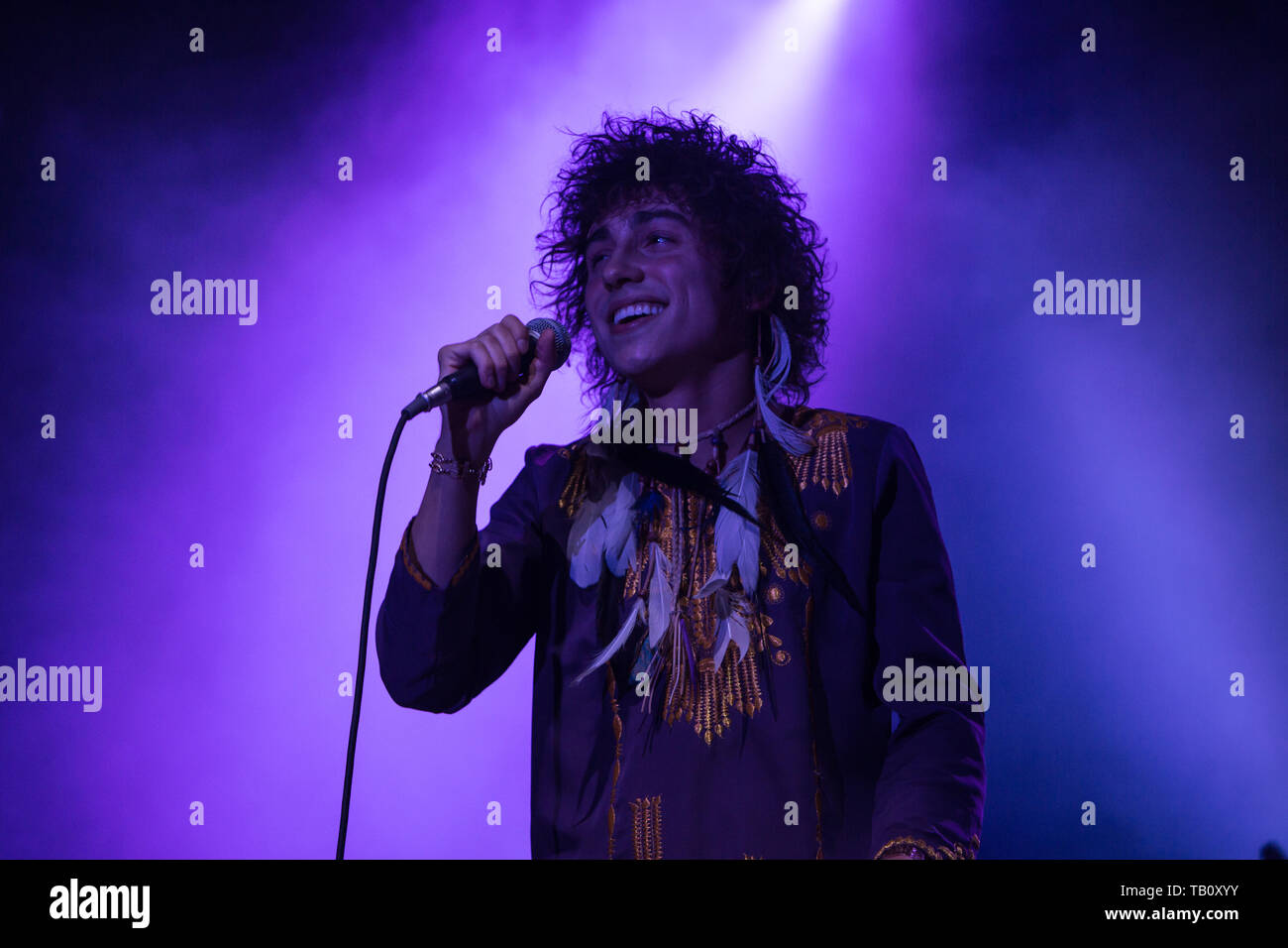 Lead singer Josh Kiszka - Greta Van Fleet effettuare a Toronto, Canada Foto Stock