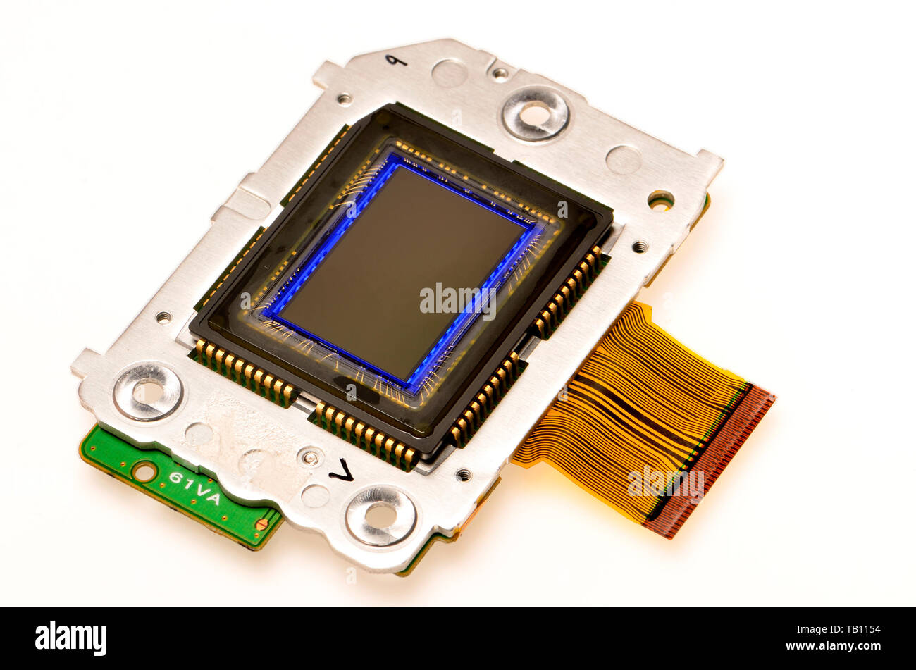 Il funzionamento di una fotocamera digitale (Nikon D200) 10.2 megapixel del sensore Foto Stock