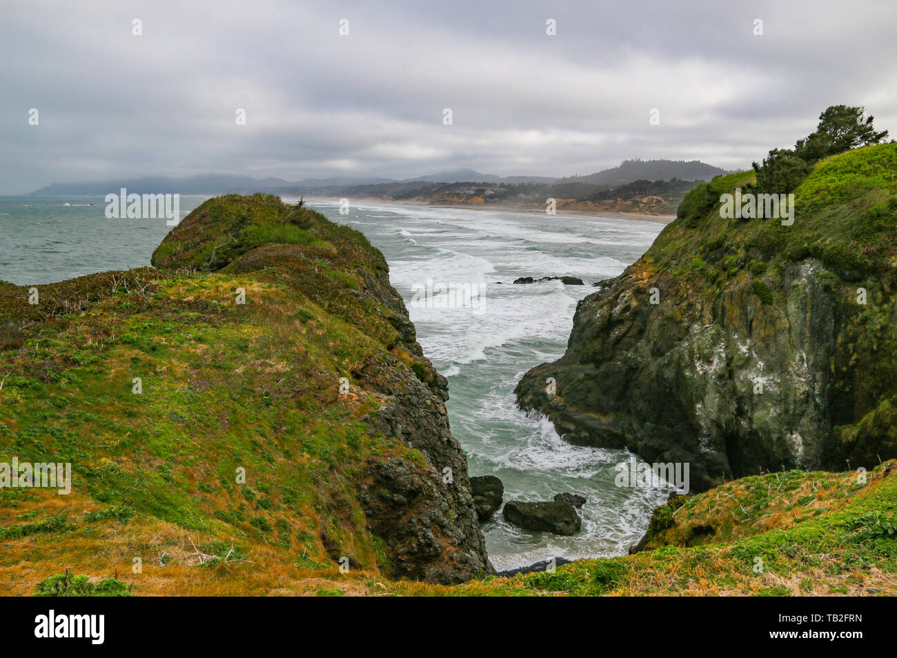 Yaquina Capo Eccezionale area naturale vicino a Newport, Oregon, Stati Uniti d'America Foto Stock