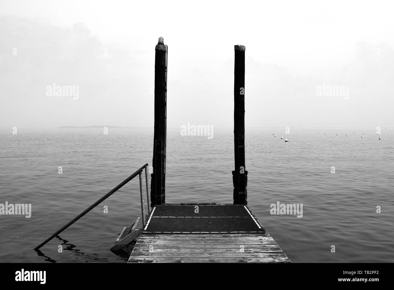 Lo sbarco in un giorno di inverno Foto Stock