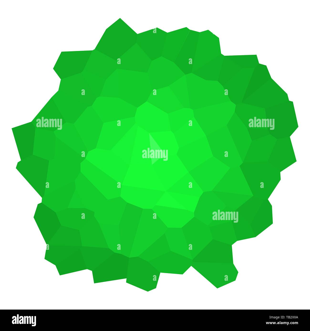 Abstract forma geometrica. Illustrazione Vettoriale. Bassa poli forma isolata. Abstract sfondo verde Illustrazione Vettoriale