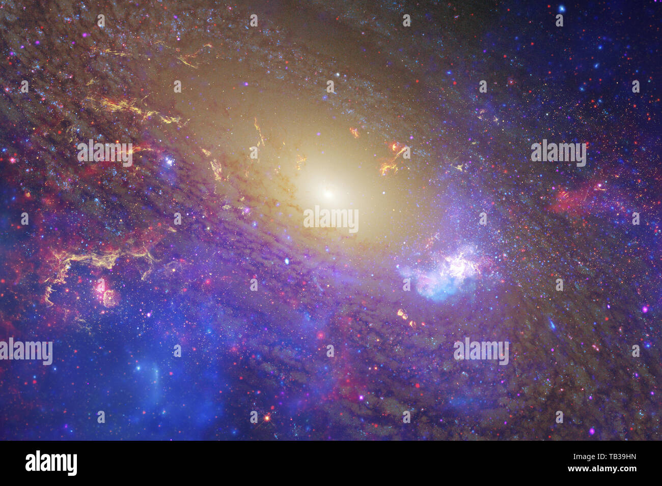 Nebulose una nube interstellare di polvere di stelle. Gli elementi di questa immagine fornita dalla NASA Foto Stock