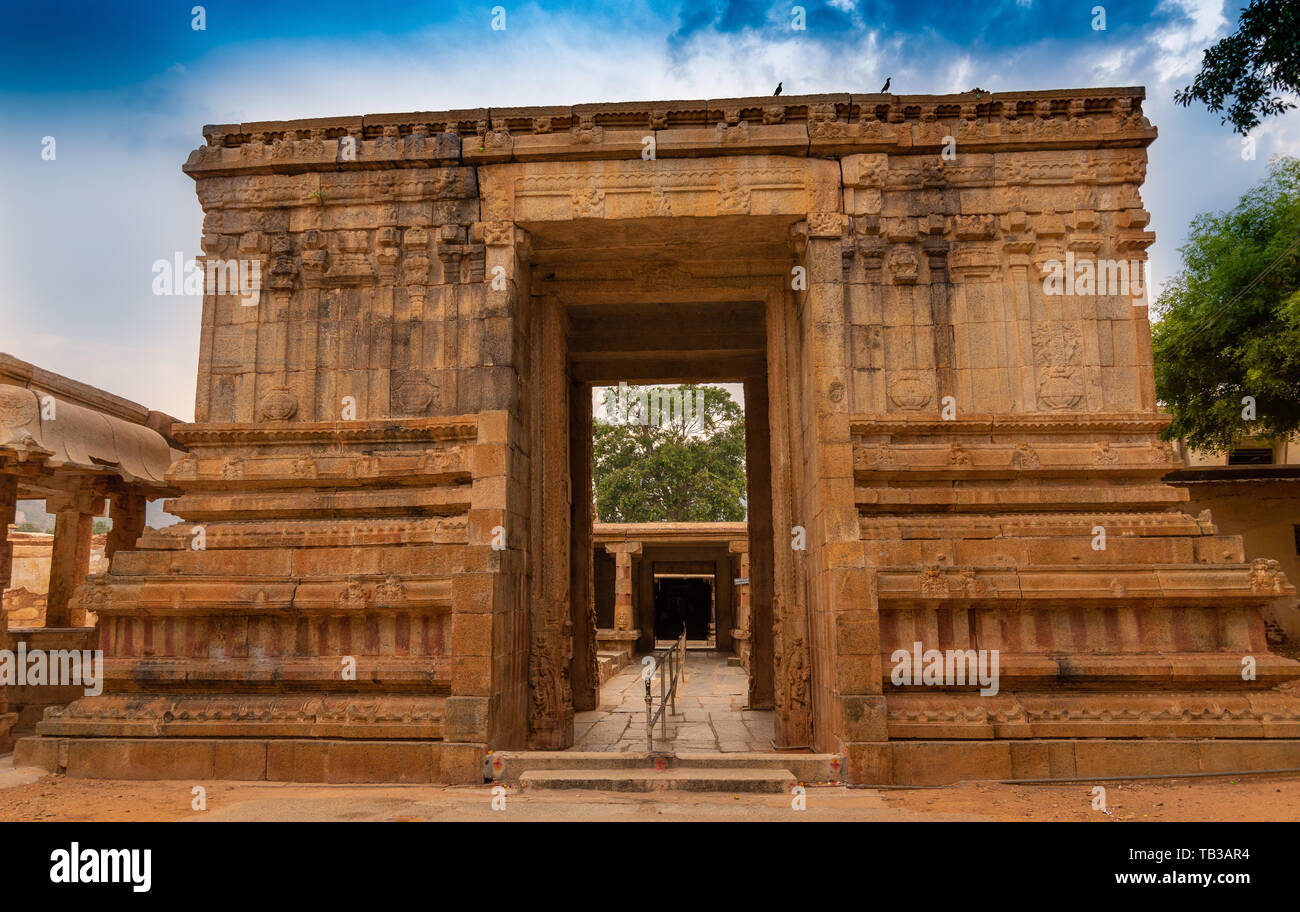 Bhoga Nandeeshwara tempio, Karnataka Foto Stock
