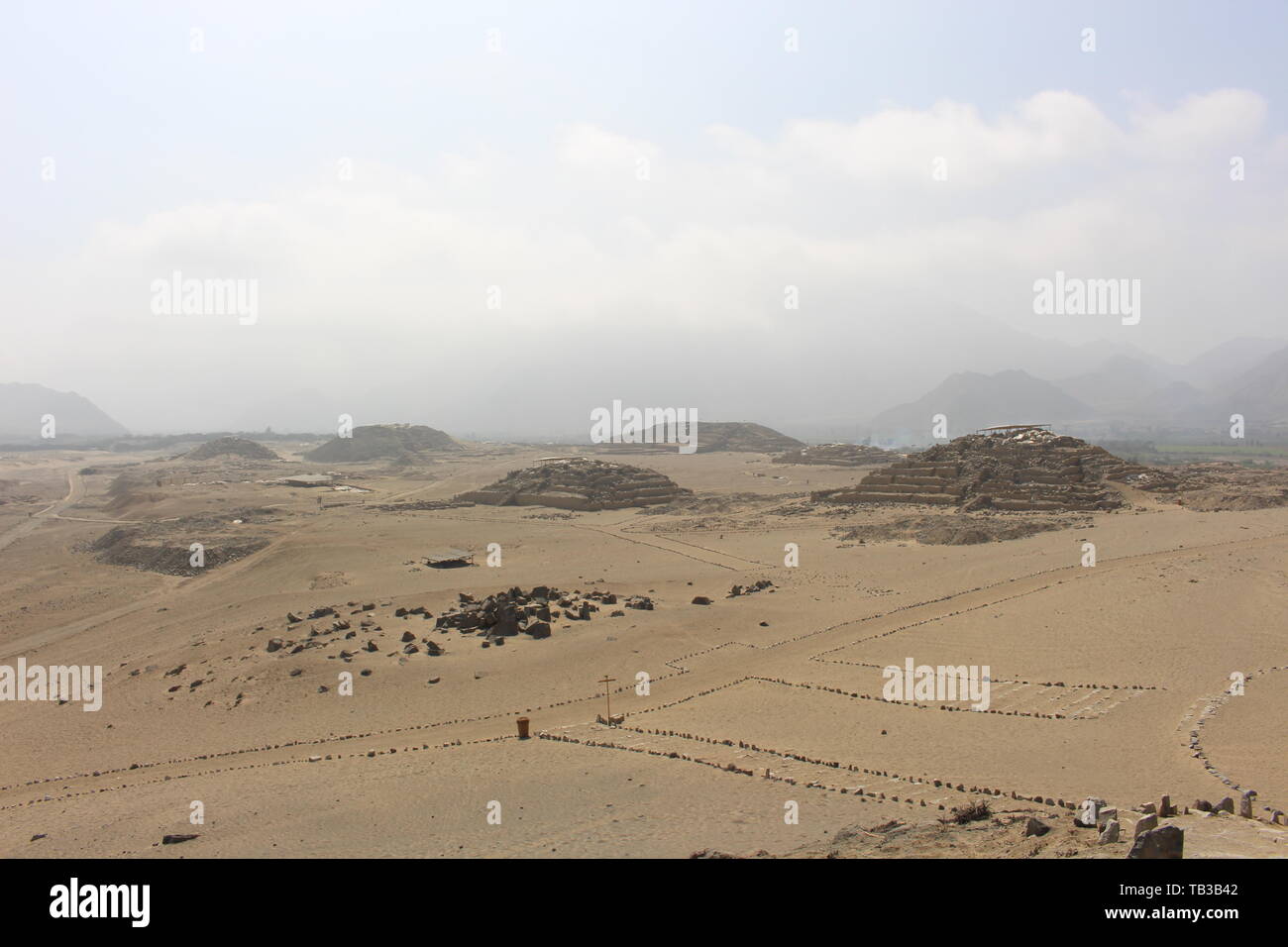 Caral, Perù Foto Stock