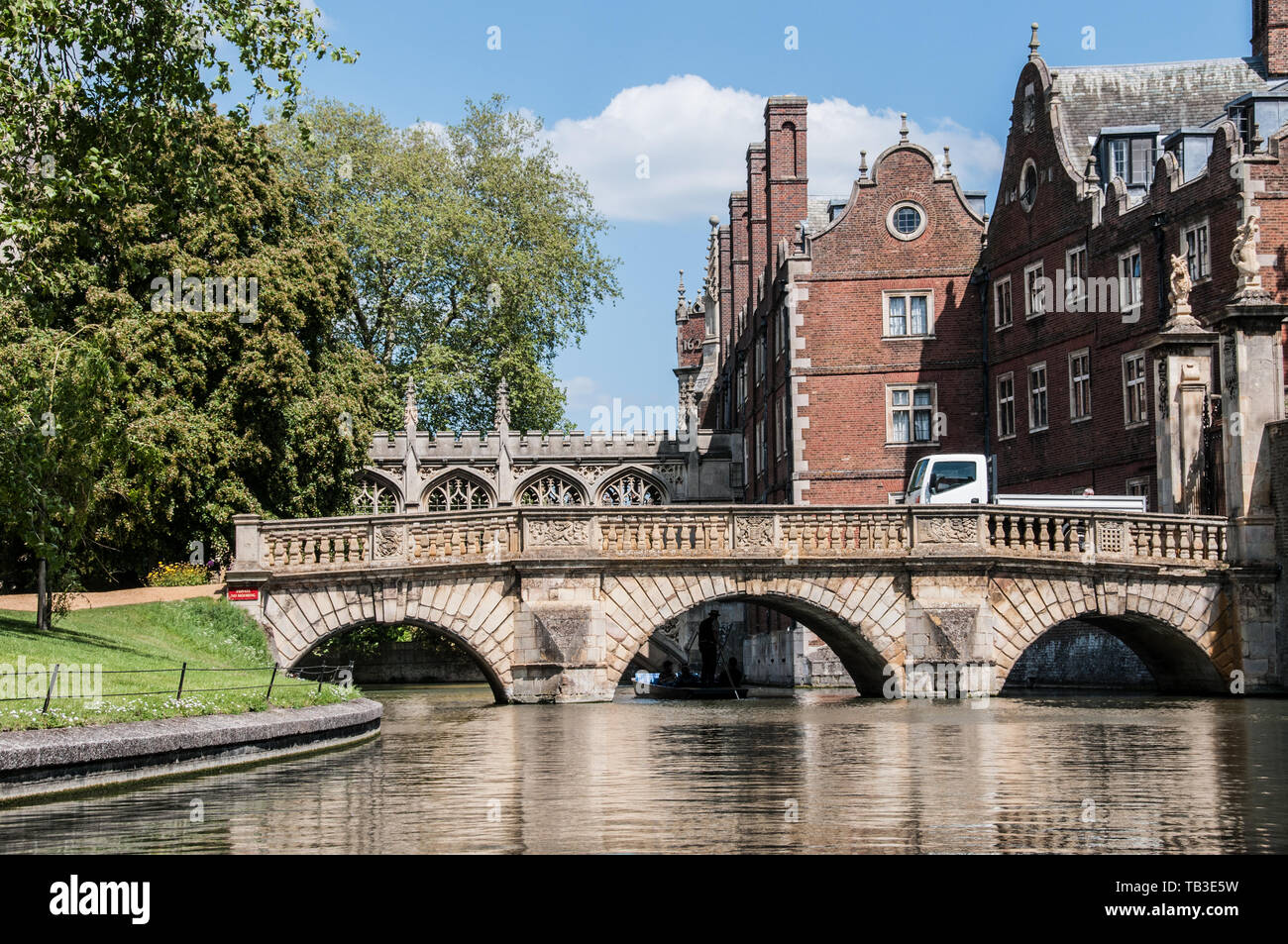 Cucina, ponte sopra il fiume Cam, Cambridge, Regno Unito Foto Stock