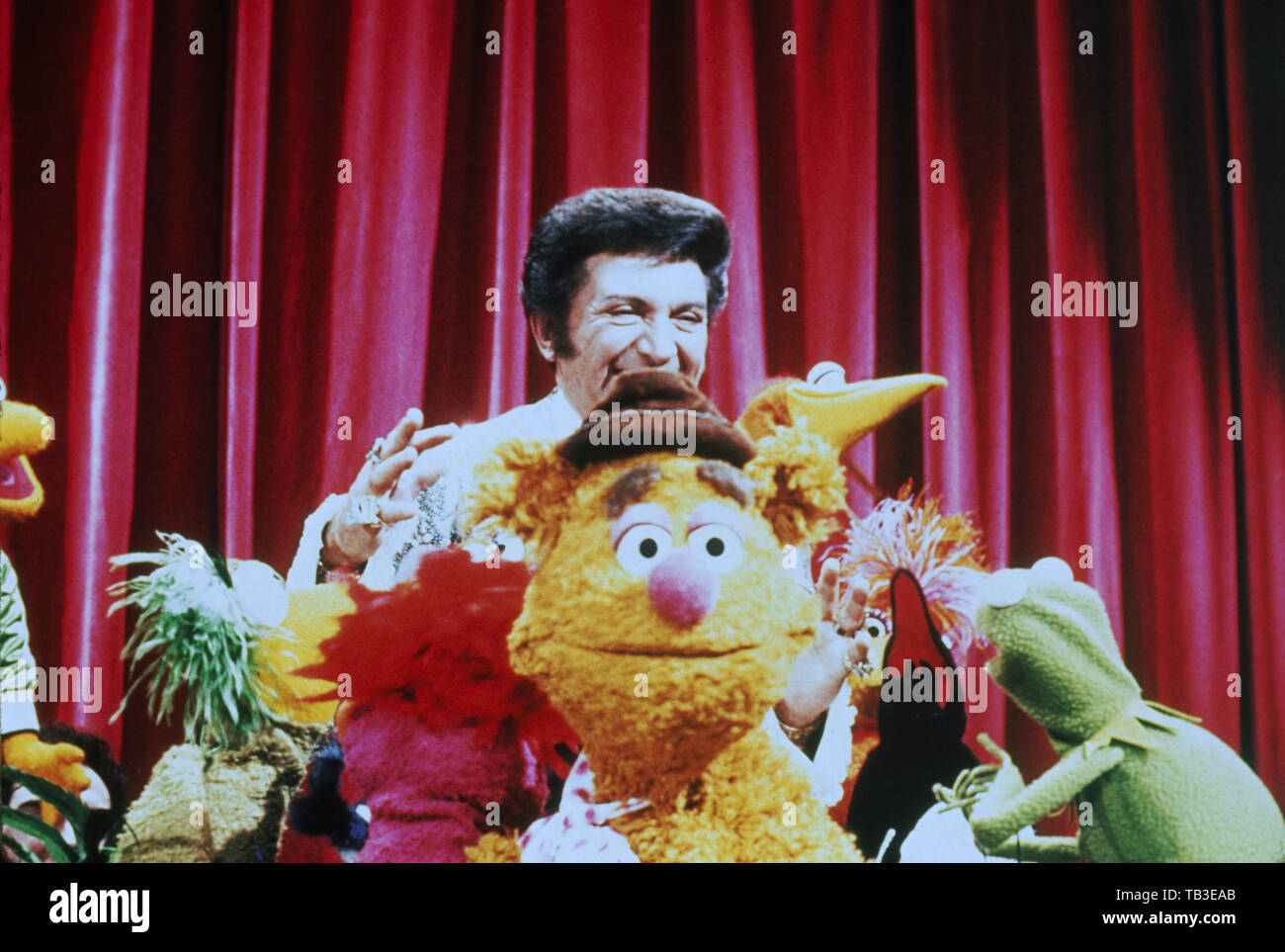Il Muppet Show, Fernsehserie, USA/Großbritannien 1976 - 1981, Comedyshow mit Puppen und Gaststar Liberace Foto Stock