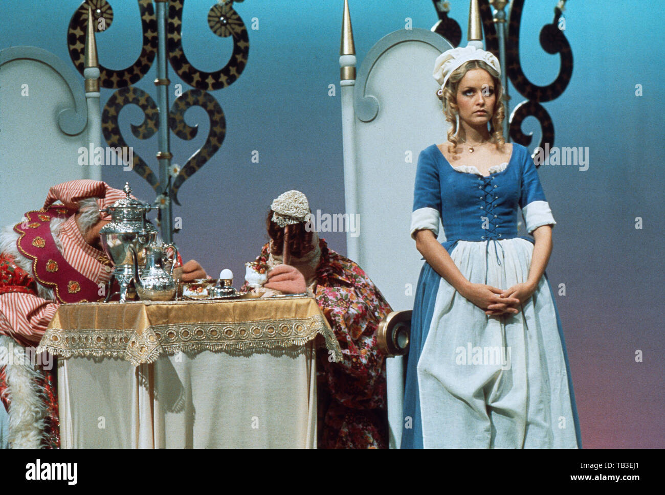 Il Muppet Show, Fernsehserie, USA/Großbritannien 1976 - 1981, Comedyshow mit Puppen und Gaststar Twiggy Foto Stock