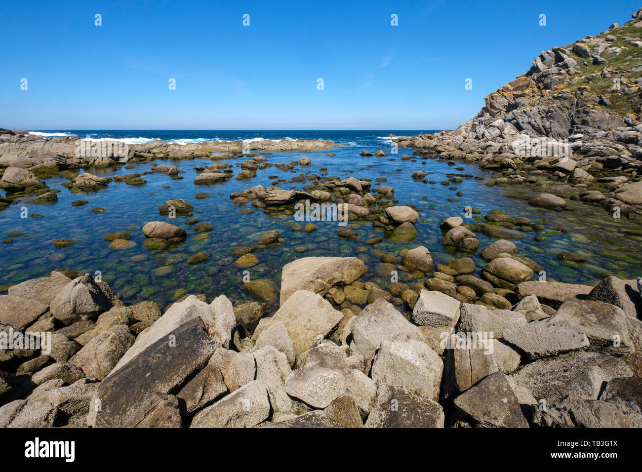 Isole Cíes, Galizia, Spagna, Europa Foto Stock