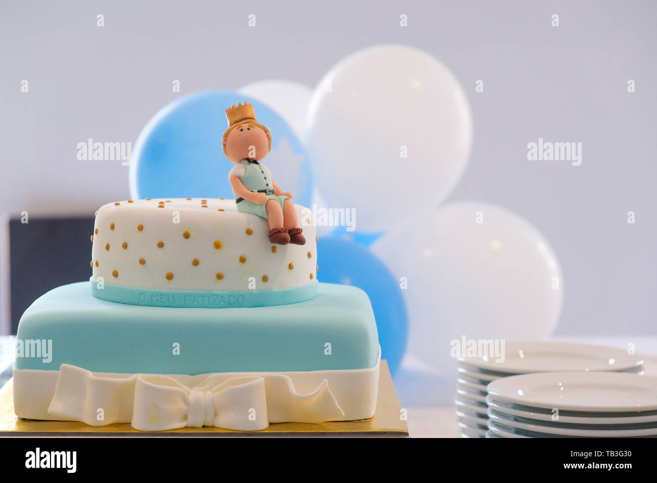 Torta di compleanno Foto Stock