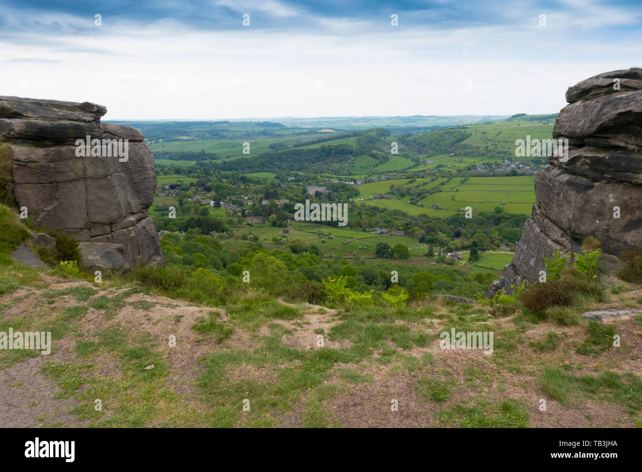 Bordo Curbar Hathersage DERBYSHIRE REGNO UNITO Foto Stock